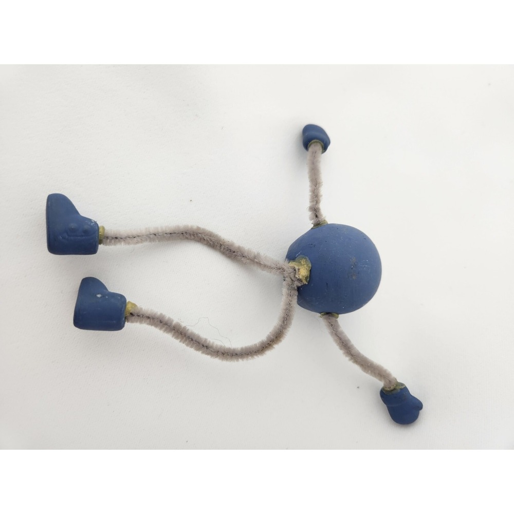 Vintage Anthropomorphic Blueberry Fruit Shelf Sitters Pipe Cleaner 1960s Ceramic - Picture 6 of 11